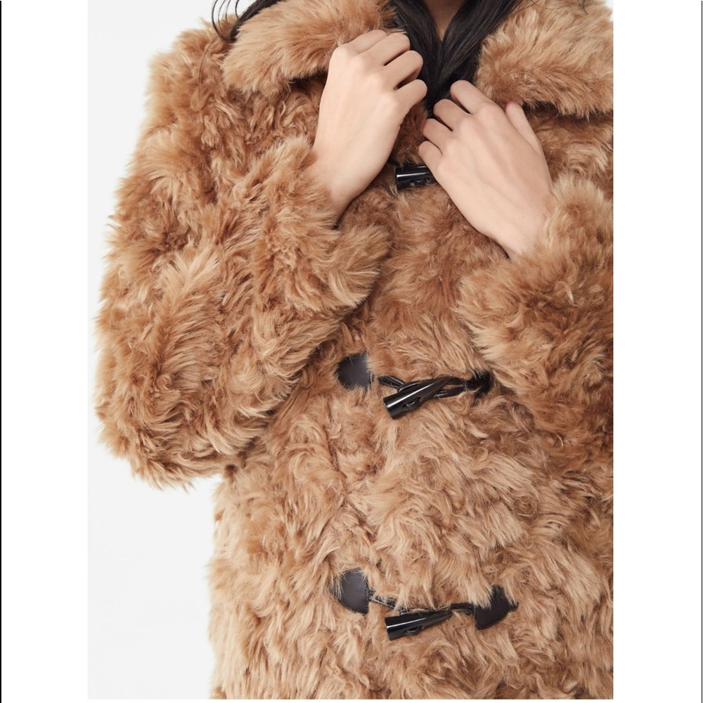 Faux Fur Toggle Coat